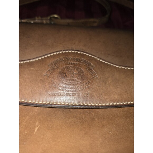 GHURKA MARLEY HODGSON NO.110 ESSEX Brown Leather Shoulder bag Vintage - Picture 3 of 15